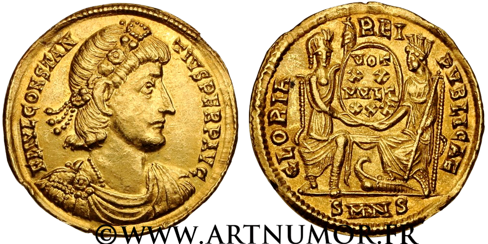 Constance II - Solidus, Nicomédie