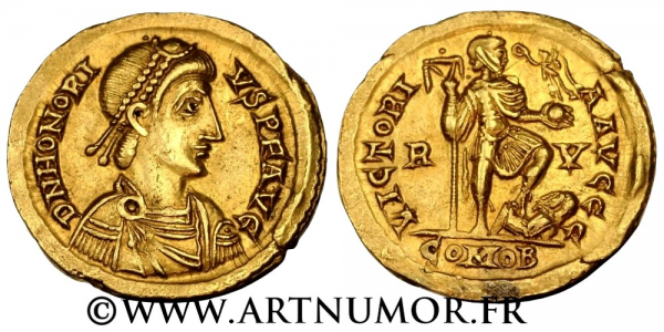 Honorius - Solidus, Ravenne