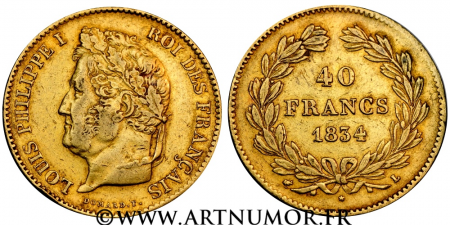 Louis Philippe - 40 Francs,...