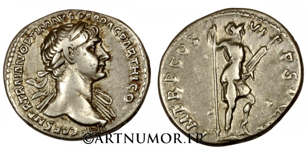 Trajan (98-117) - Denier. TTB+