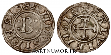 Seigneurie d'Anduze et de Sauve - Bernard II, Denier. TTB+