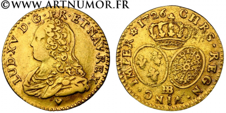 Louis XV - Demi louis d'or...