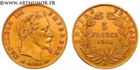 Napoléon III - 5 Francs Or,...