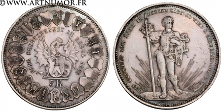 Suisse - 5 Francs, monnaie...