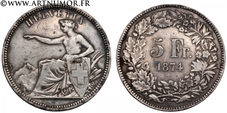 Suisse - 5 Francs Helvetia...