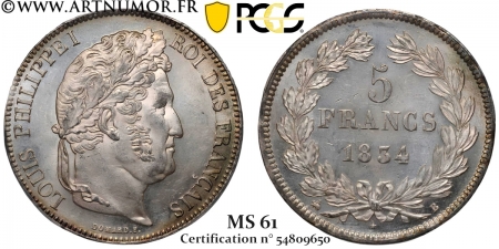 Louis Philippe I - 5 Francs...