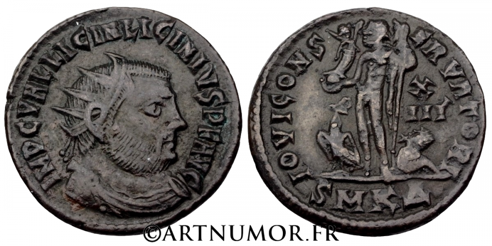 Licinius I (308-324) - Follis ou nummus, Cyzique. TTB