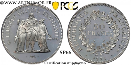 Piéfort - 50 Francs...