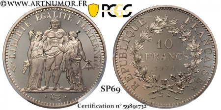 Piéfort - 10 Francs...