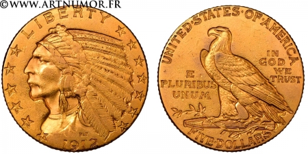 USA - 5 Dollars "Tête de...
