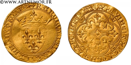 Charles VI - Ecu d'or à la...