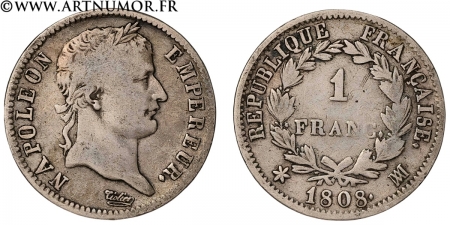 Napoléon I - 1 Franc...