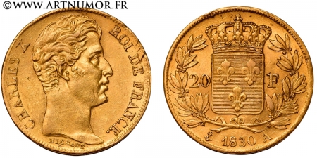 Charles X - 20 Francs Or,...