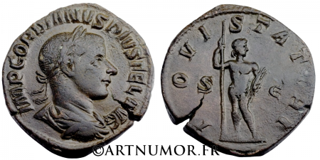 Gordien III (238-244) - Sesterce, Rome. TTB+