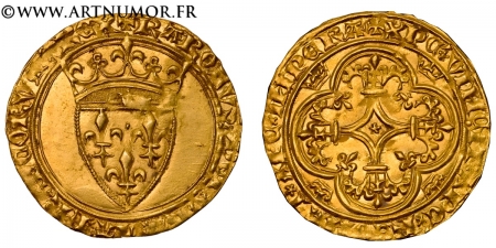 Charles VI - Ecu d'or à la...