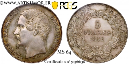 Louis Napoléon - 5 Francs...