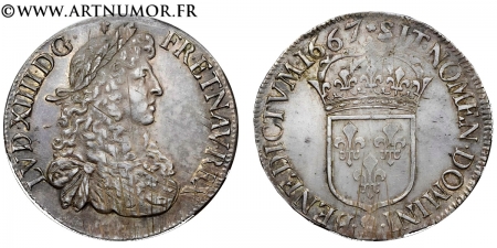 Louis XIV - Ecu au buste...