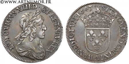 Louis XIII - Quart d'écu...