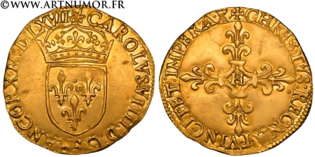 Charles IX - Ecu d'or au...