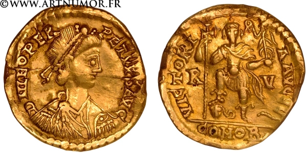 Léon I - Solidus, Ravenne