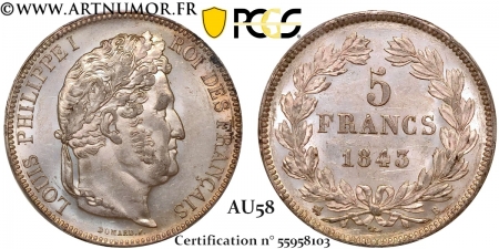 Louis Philippe I - 5 Francs...