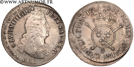 Louis XIV - Écu aux...