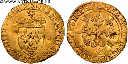 François I - Ecu d'or au...