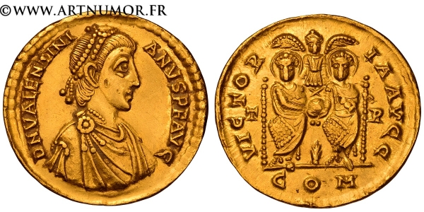 Valentinien II - Solidus, Trèves