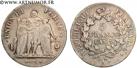 Directoire - 5 Francs Union...
