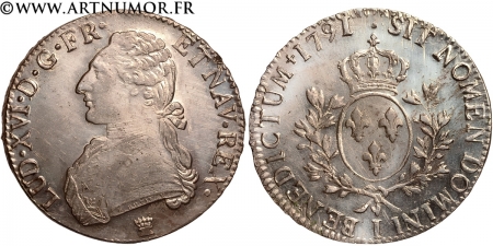 Louis XVI - Ecu aux...