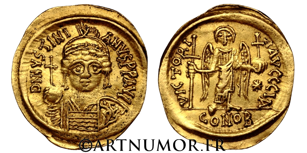 Justinien I (527-565) - Solidus, Carthage. SUP