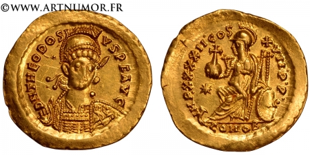Théodose II - Solidus,...