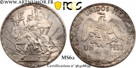 Mexique - Peso 1913, Mexico...
