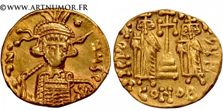 Constantin IV, Héraclius et...