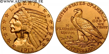 USA - 5 Dollars "Tête de...