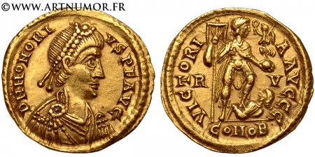 Honorius - Solidus, Ravenne