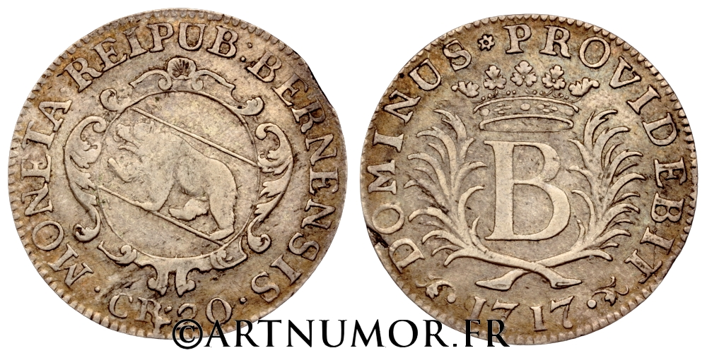 Suisse - Canton de Berne, 20 Kreuzer 1717