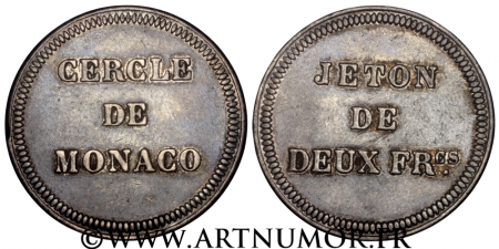 Principauté de Monaco - Charles III, Jeton au module de 2 Francs