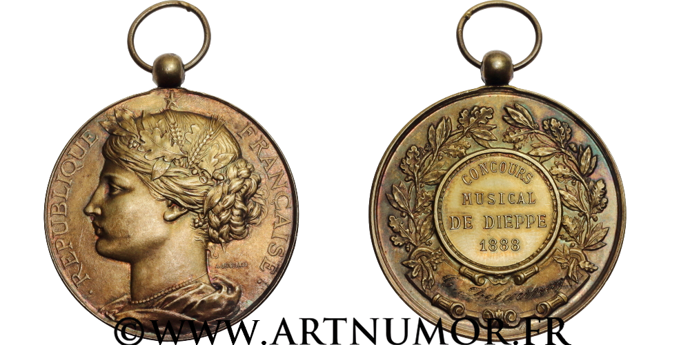 Médaille - Concours Musical Dieppe 1888