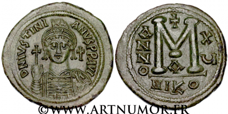 Justinien I - Follis, Nicomédie