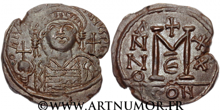 Justinien I - Follis, Constantinople