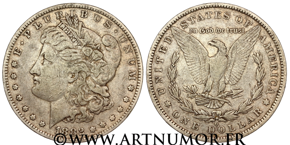 USA - 1 Dollar Morgan, 1882 O Nouvelle Orléans