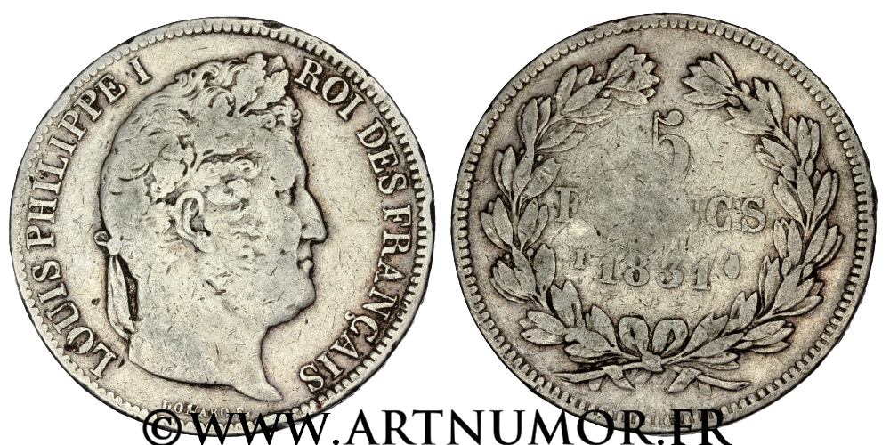 Louis Philippe I - 5 Francs 1er type Domard, 1831 I Limoges