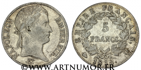 Napoléon Empereur - 5 Francs, 1812 Q Perpignan