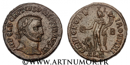 Domitius Domitianus ( Usurpateur ) - Follis, Alexandrie 2ème Officine