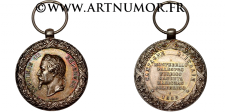 Second Empire - Médaille Campagne d'Italie, 1859